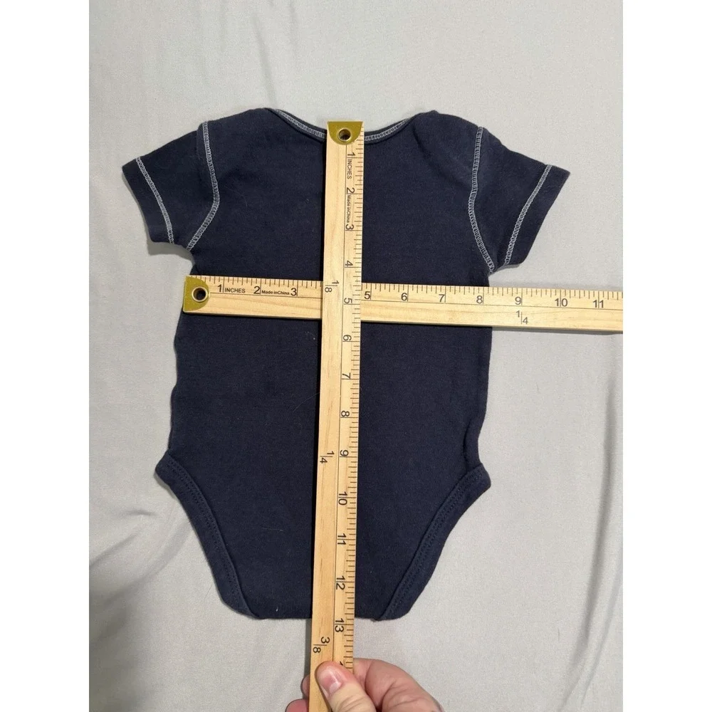 MLB Seattle Mariners baseball baby one‎ piece body suit, blue, 3-6 months